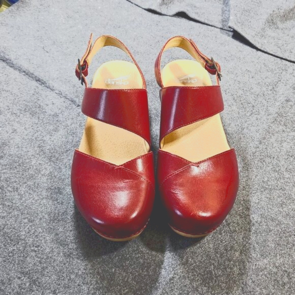 Dansko Kristy Sandals Red Size 37